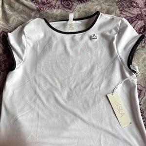 ISLA  sport White Top with Black Trim size 2xl. Runs SMALL